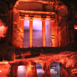 Jordan- cocktail reception at an anciant nabatean temple