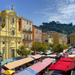 Monaco- Flower market in Nice