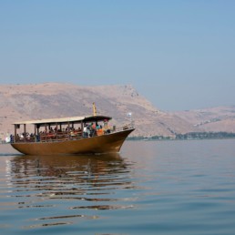 Israel - PILGRIM'S BOAT ON THE SEA OF GALILEE